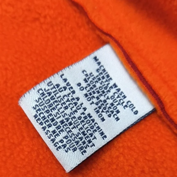 Columbia Red Fleece Vest with Orange Accents - Picture 10 of 14